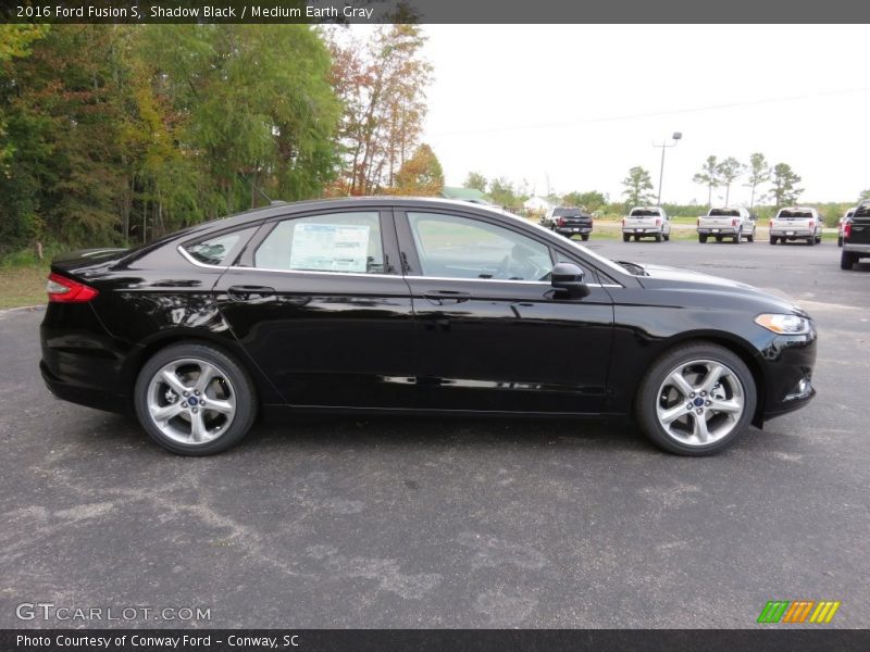 Shadow Black / Medium Earth Gray 2016 Ford Fusion S
