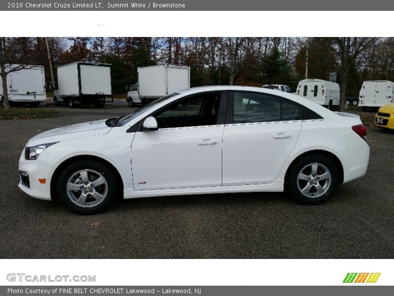 Summit White / Brownstone 2016 Chevrolet Cruze Limited LT