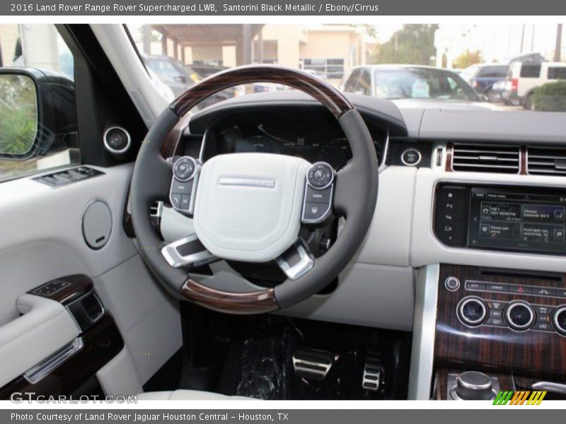 Santorini Black Metallic / Ebony/Cirrus 2016 Land Rover Range Rover Supercharged LWB
