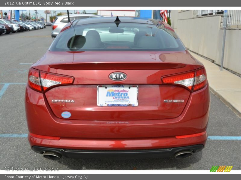 Spicy Red / Black 2012 Kia Optima SX