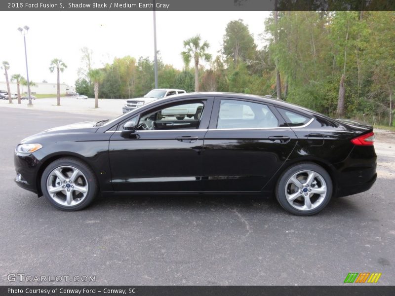 Shadow Black / Medium Earth Gray 2016 Ford Fusion S