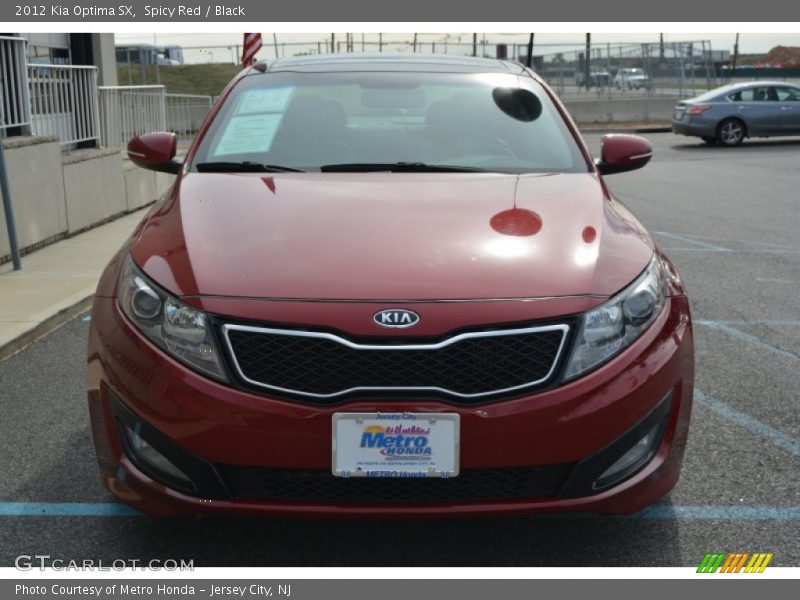 Spicy Red / Black 2012 Kia Optima SX