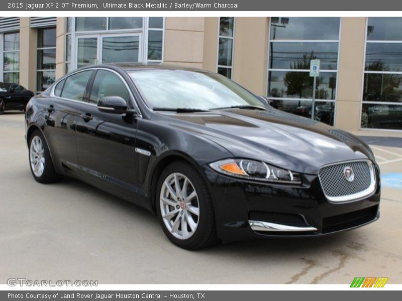 Ultimate Black Metallic / Barley/Warm Charcoal 2015 Jaguar XF 2.0T Premium
