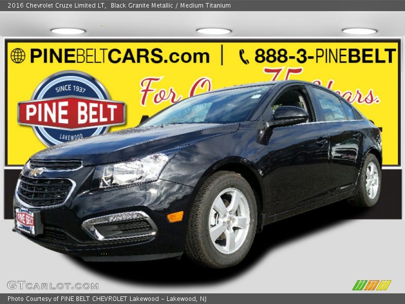 Black Granite Metallic / Medium Titanium 2016 Chevrolet Cruze Limited LT