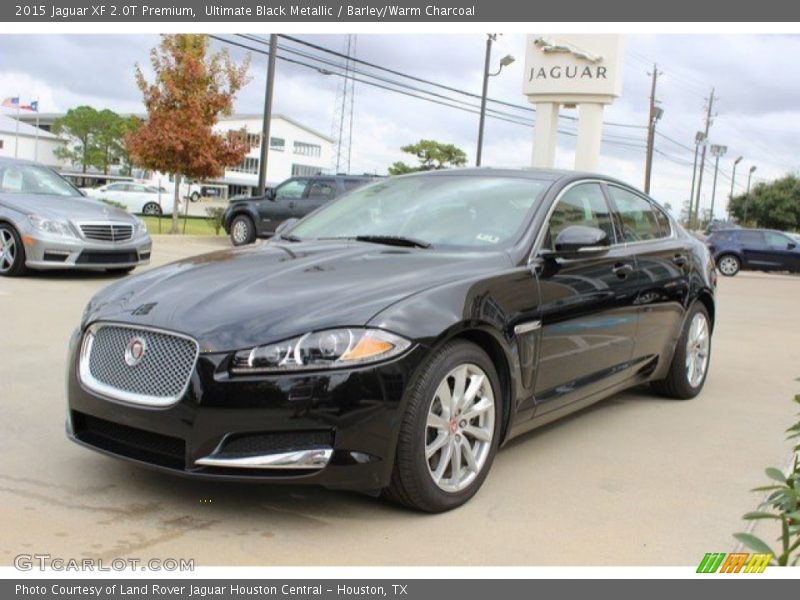 Ultimate Black Metallic / Barley/Warm Charcoal 2015 Jaguar XF 2.0T Premium