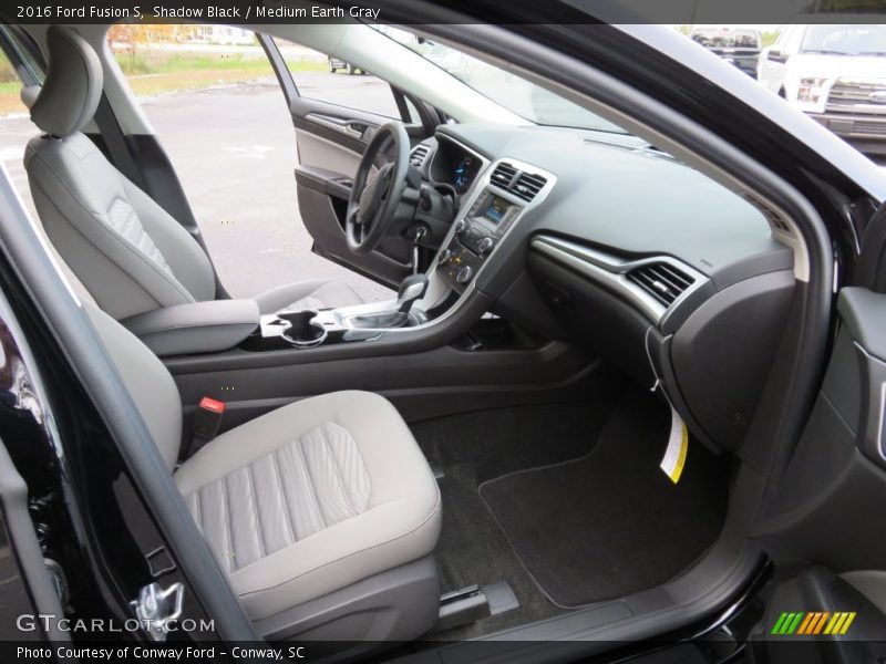 Shadow Black / Medium Earth Gray 2016 Ford Fusion S