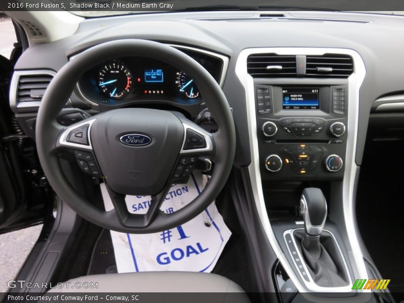 Shadow Black / Medium Earth Gray 2016 Ford Fusion S