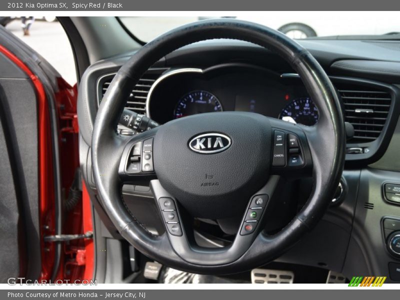 Spicy Red / Black 2012 Kia Optima SX
