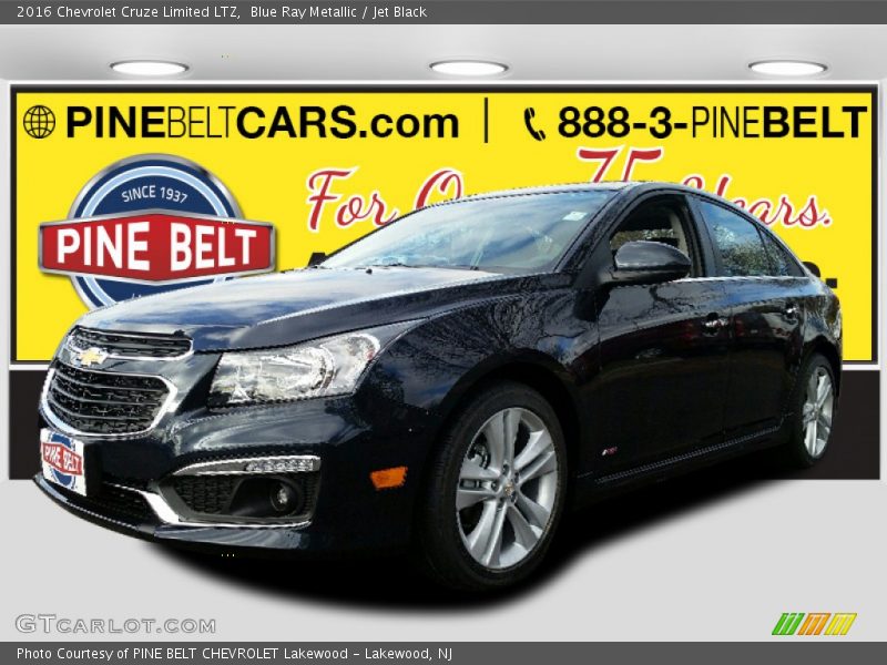 Blue Ray Metallic / Jet Black 2016 Chevrolet Cruze Limited LTZ