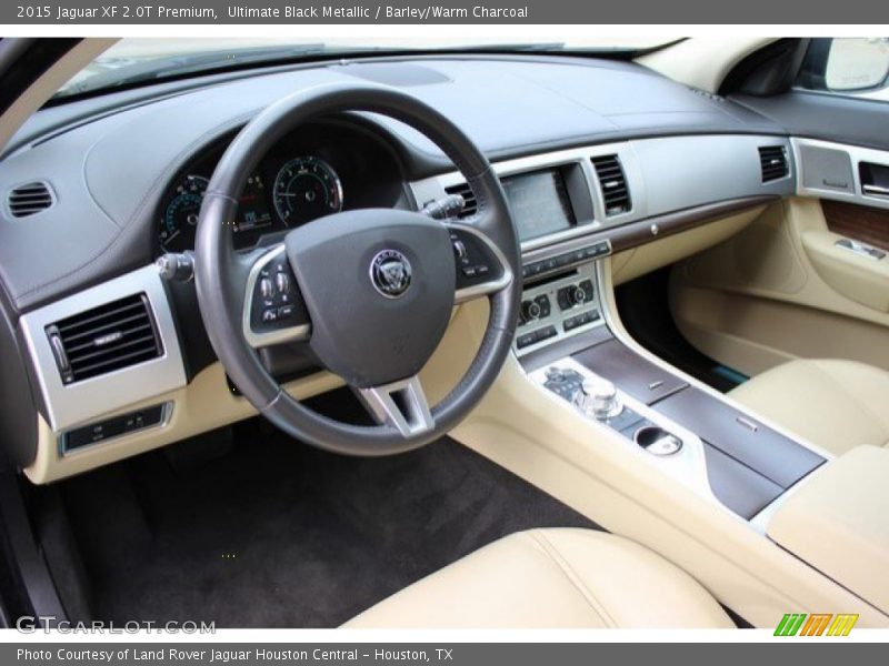 Ultimate Black Metallic / Barley/Warm Charcoal 2015 Jaguar XF 2.0T Premium
