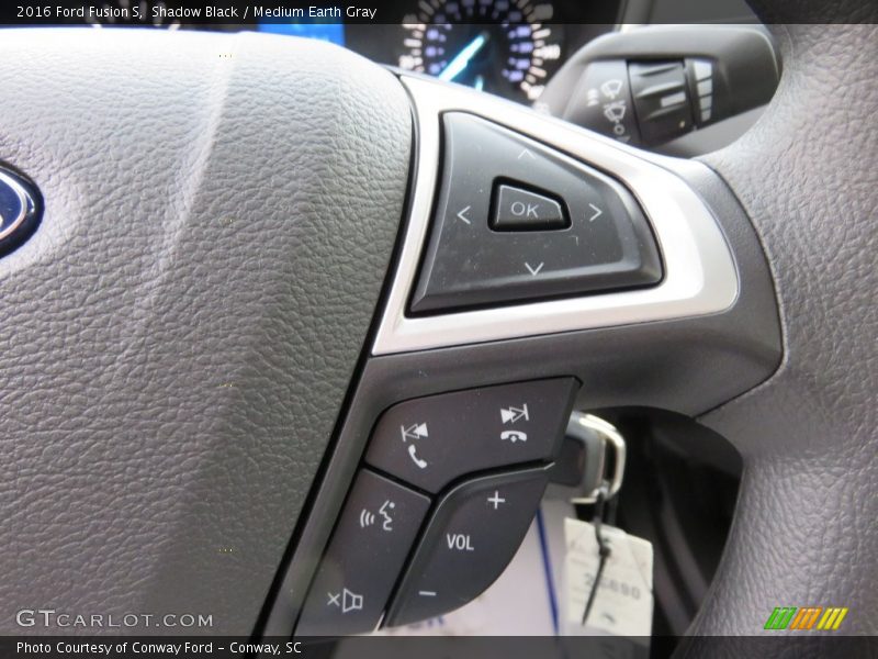 Shadow Black / Medium Earth Gray 2016 Ford Fusion S