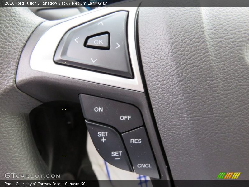 Shadow Black / Medium Earth Gray 2016 Ford Fusion S