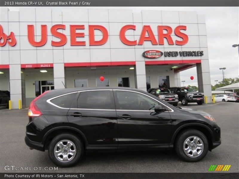 Crystal Black Pearl / Gray 2013 Honda CR-V LX