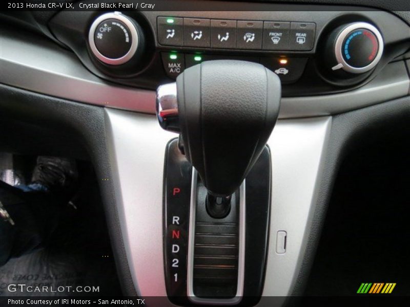 Crystal Black Pearl / Gray 2013 Honda CR-V LX