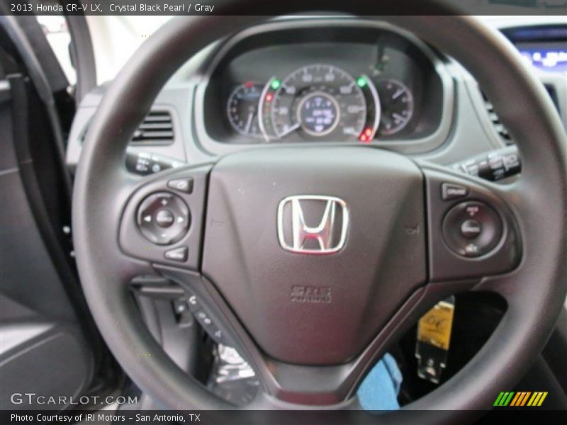 Crystal Black Pearl / Gray 2013 Honda CR-V LX