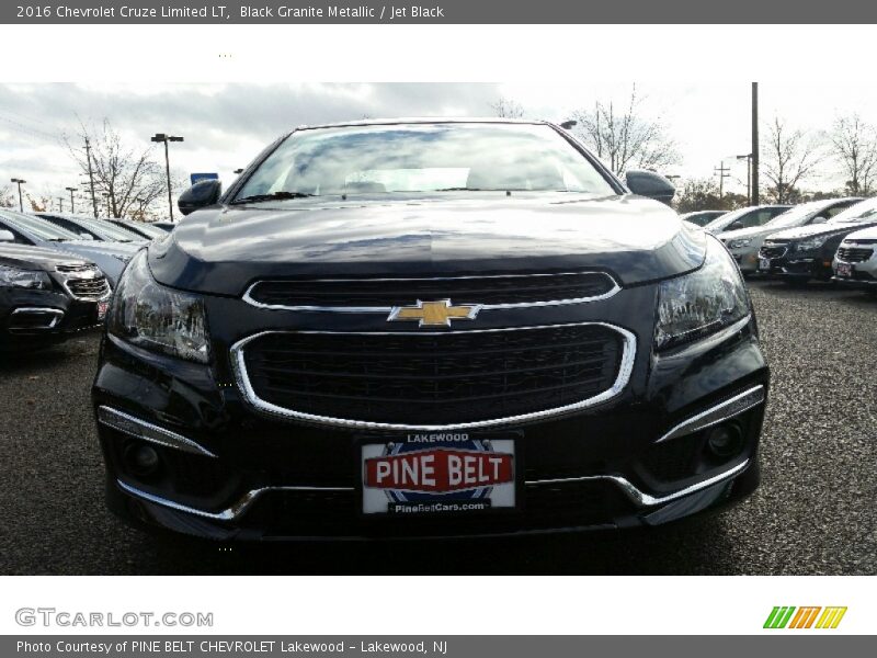 Black Granite Metallic / Jet Black 2016 Chevrolet Cruze Limited LT