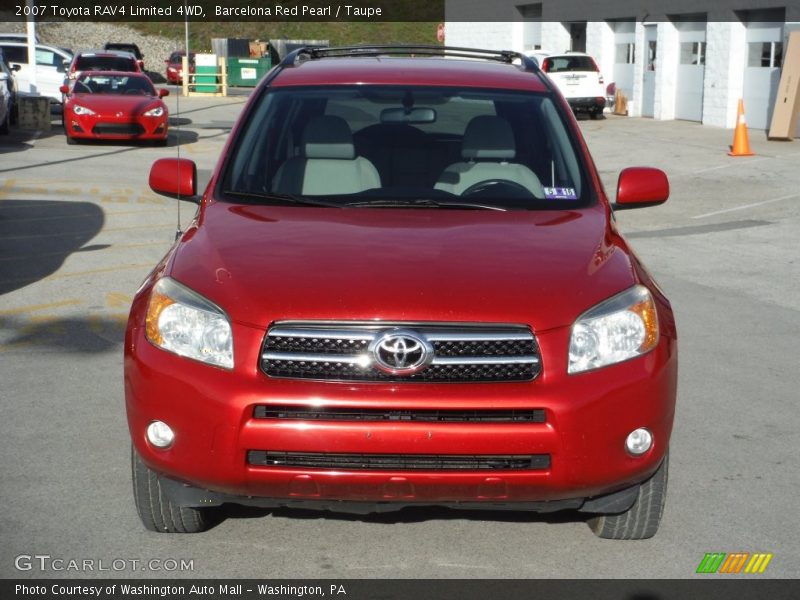 Barcelona Red Pearl / Taupe 2007 Toyota RAV4 Limited 4WD