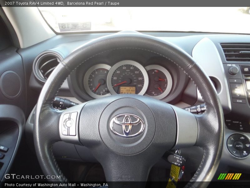 Barcelona Red Pearl / Taupe 2007 Toyota RAV4 Limited 4WD