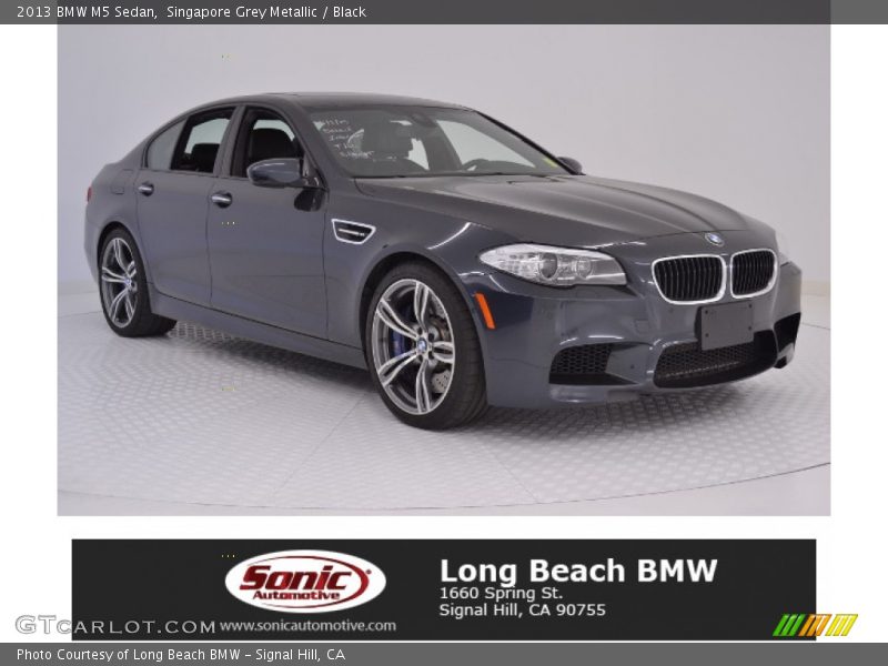 Singapore Grey Metallic / Black 2013 BMW M5 Sedan