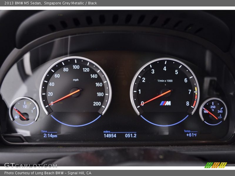 Singapore Grey Metallic / Black 2013 BMW M5 Sedan