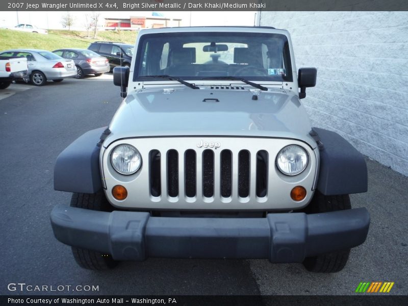 Bright Silver Metallic / Dark Khaki/Medium Khaki 2007 Jeep Wrangler Unlimited X 4x4