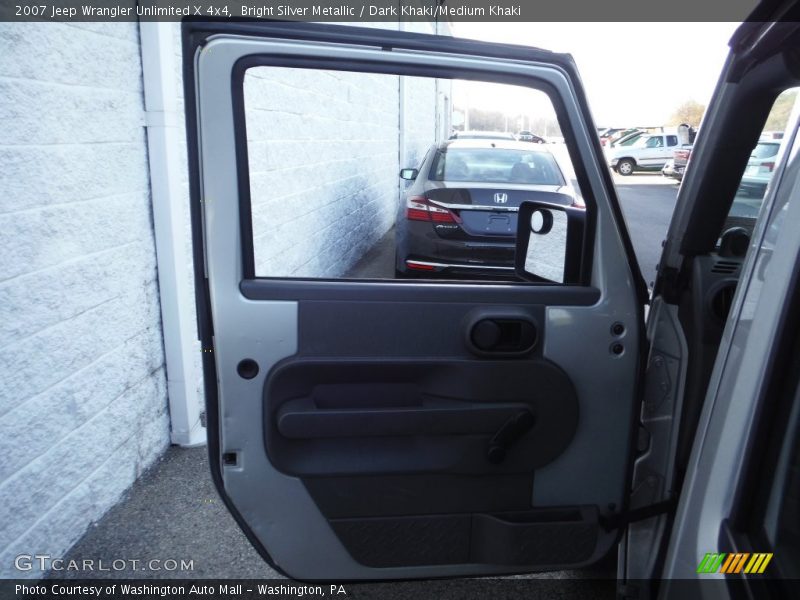 Bright Silver Metallic / Dark Khaki/Medium Khaki 2007 Jeep Wrangler Unlimited X 4x4