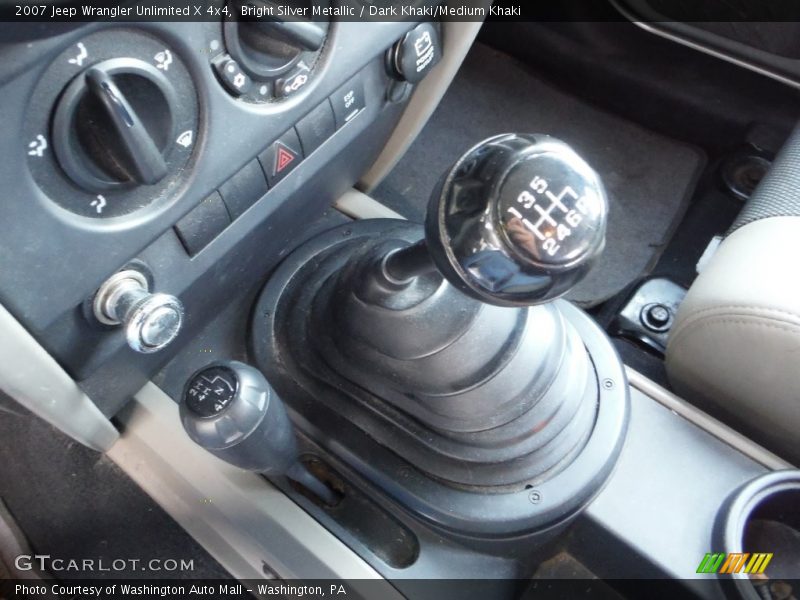 Bright Silver Metallic / Dark Khaki/Medium Khaki 2007 Jeep Wrangler Unlimited X 4x4