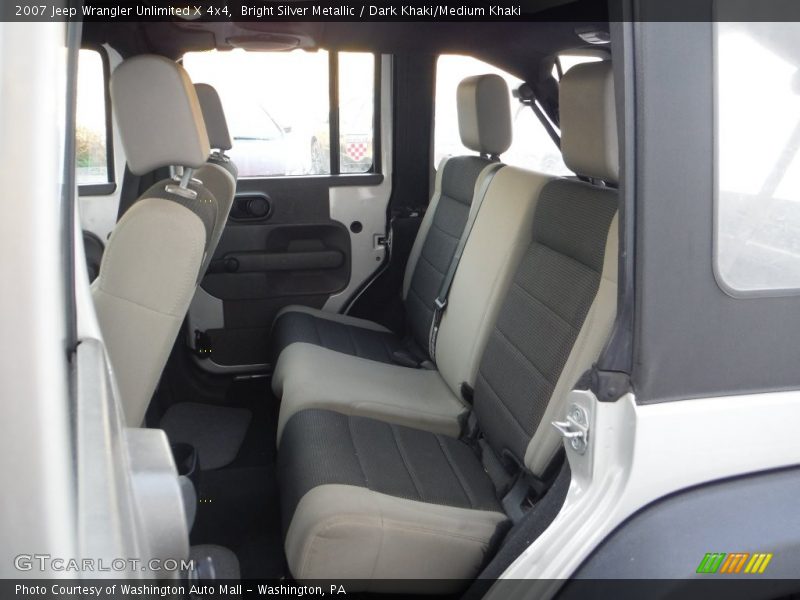 Bright Silver Metallic / Dark Khaki/Medium Khaki 2007 Jeep Wrangler Unlimited X 4x4