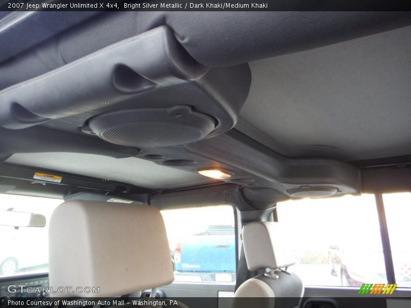 Bright Silver Metallic / Dark Khaki/Medium Khaki 2007 Jeep Wrangler Unlimited X 4x4