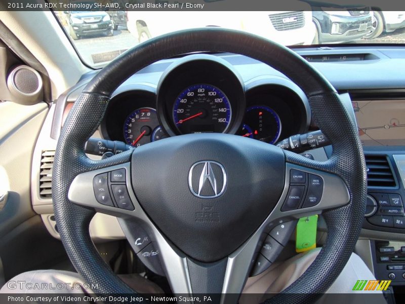 Crystal Black Pearl / Ebony 2011 Acura RDX Technology SH-AWD