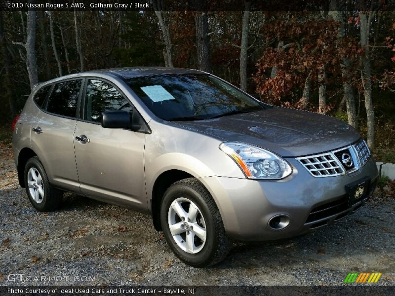 Gotham Gray / Black 2010 Nissan Rogue S AWD