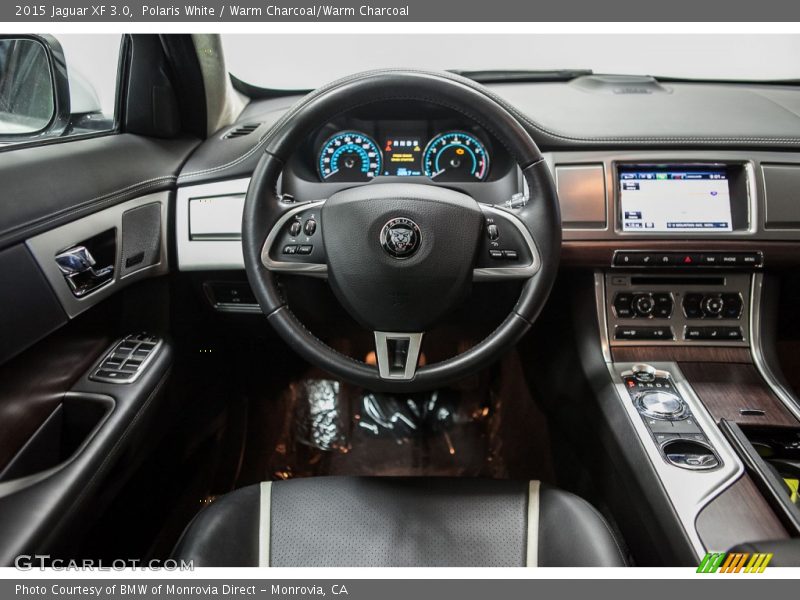 Polaris White / Warm Charcoal/Warm Charcoal 2015 Jaguar XF 3.0