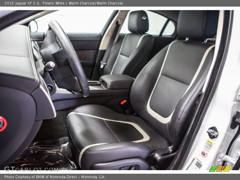 Polaris White / Warm Charcoal/Warm Charcoal 2015 Jaguar XF 3.0