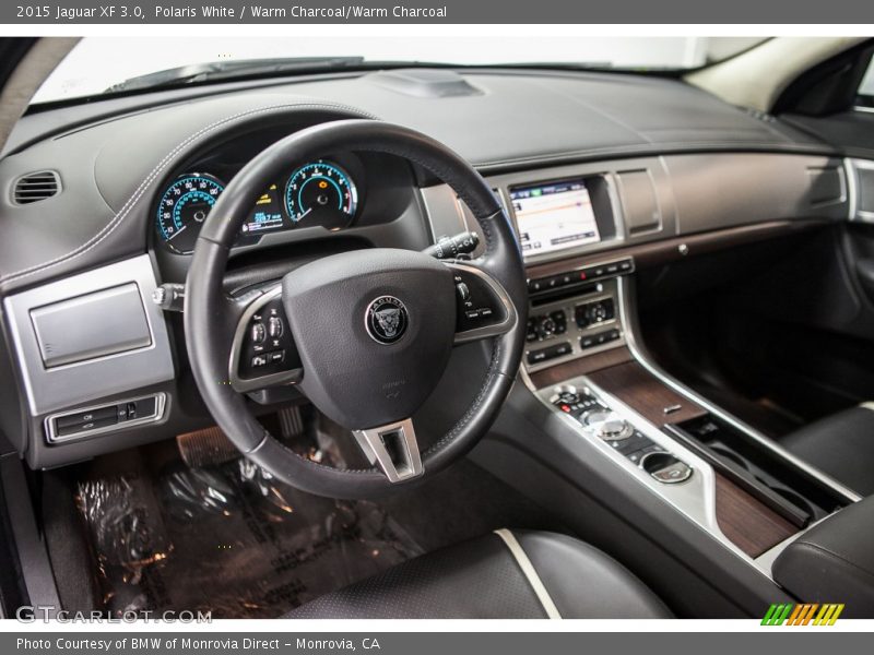 Polaris White / Warm Charcoal/Warm Charcoal 2015 Jaguar XF 3.0