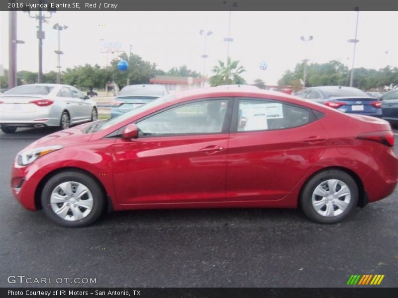 Red / Gray 2016 Hyundai Elantra SE