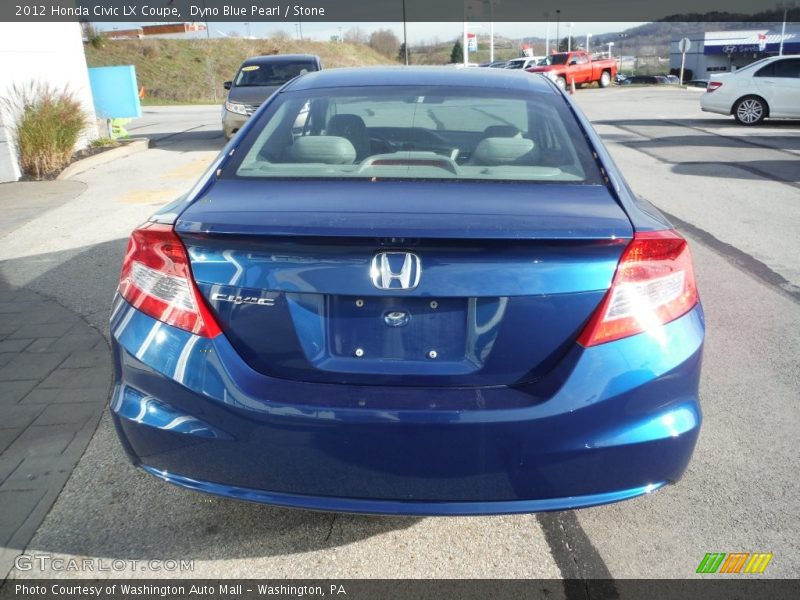 Dyno Blue Pearl / Stone 2012 Honda Civic LX Coupe