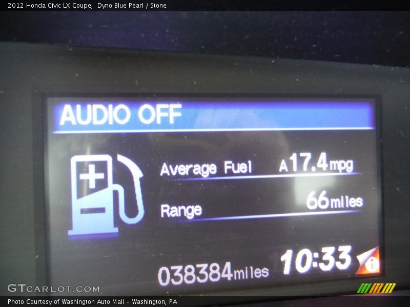 Dyno Blue Pearl / Stone 2012 Honda Civic LX Coupe