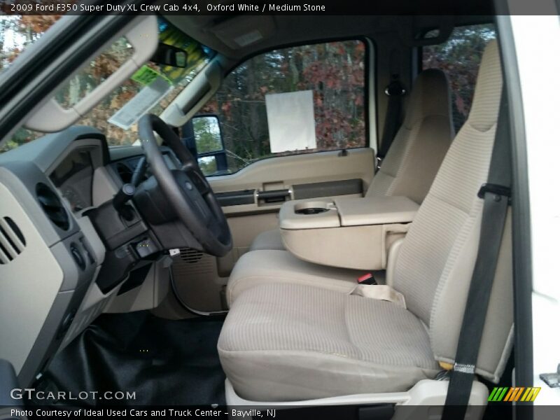 Oxford White / Medium Stone 2009 Ford F350 Super Duty XL Crew Cab 4x4