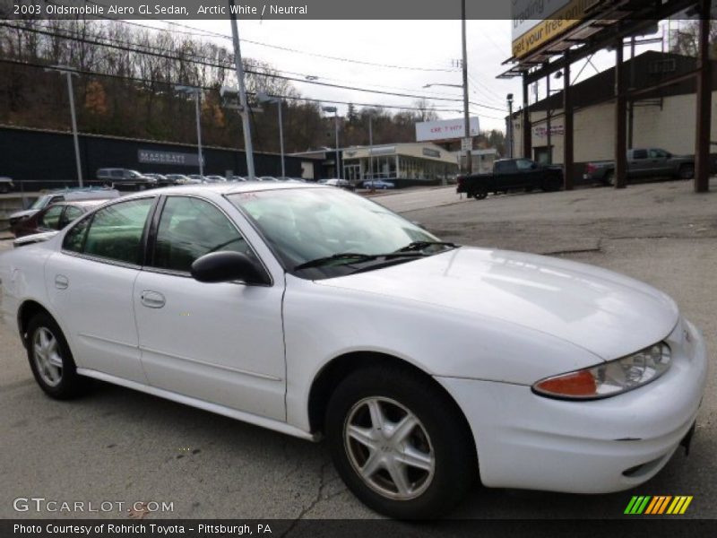 Arctic White / Neutral 2003 Oldsmobile Alero GL Sedan