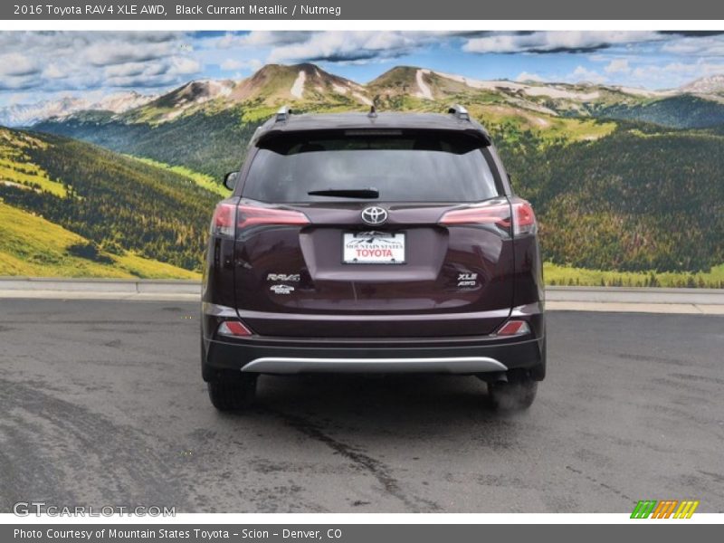 Black Currant Metallic / Nutmeg 2016 Toyota RAV4 XLE AWD