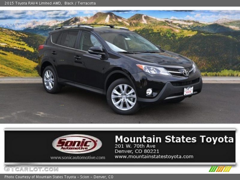 Black / Terracotta 2015 Toyota RAV4 Limited AWD