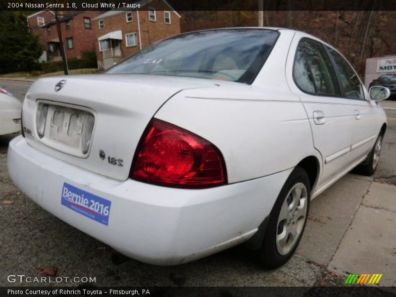 Cloud White / Taupe 2004 Nissan Sentra 1.8