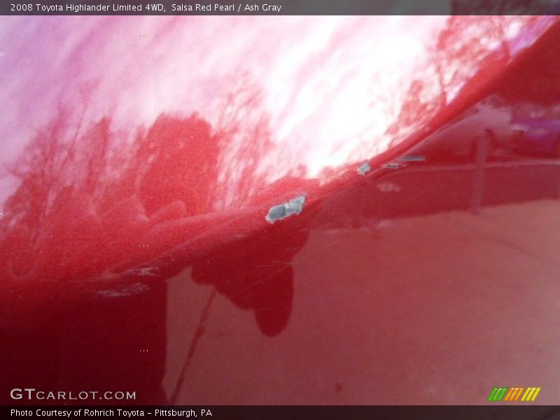 Salsa Red Pearl / Ash Gray 2008 Toyota Highlander Limited 4WD