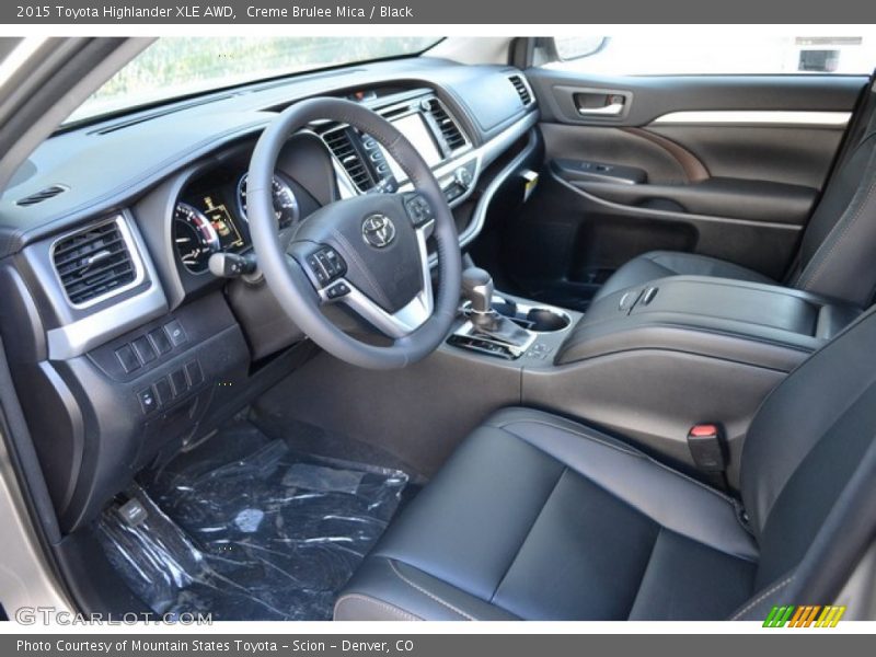 Creme Brulee Mica / Black 2015 Toyota Highlander XLE AWD