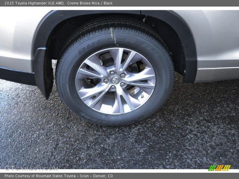 Creme Brulee Mica / Black 2015 Toyota Highlander XLE AWD