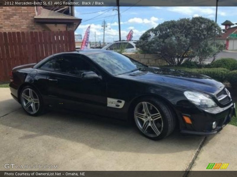 Black / Black 2012 Mercedes-Benz SL 63 AMG Roadster