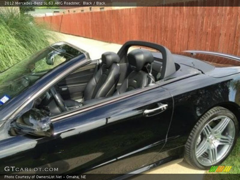 Black / Black 2012 Mercedes-Benz SL 63 AMG Roadster