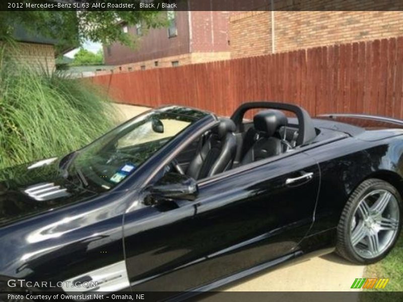 Black / Black 2012 Mercedes-Benz SL 63 AMG Roadster