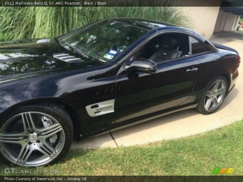 Black / Black 2012 Mercedes-Benz SL 63 AMG Roadster