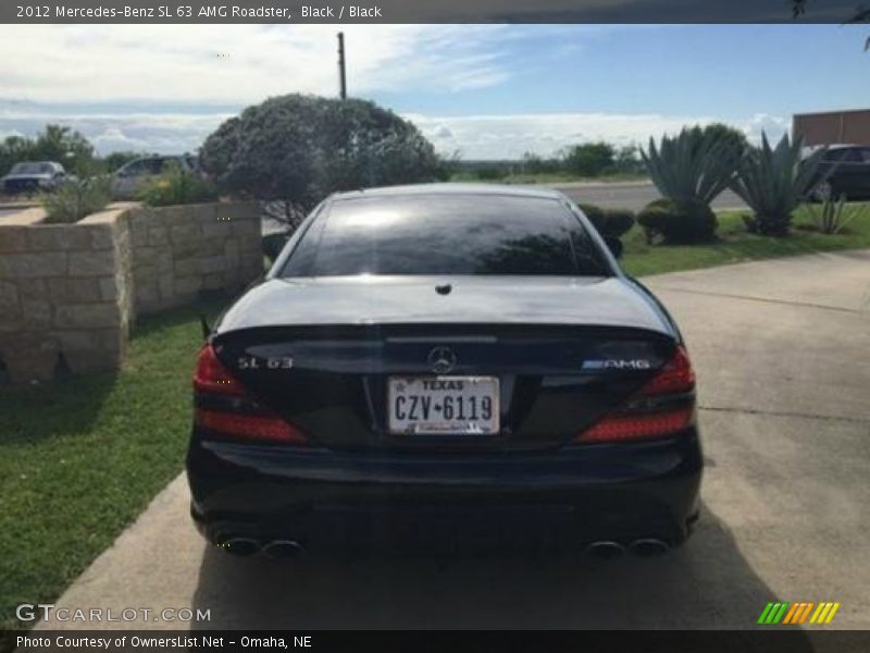 Black / Black 2012 Mercedes-Benz SL 63 AMG Roadster